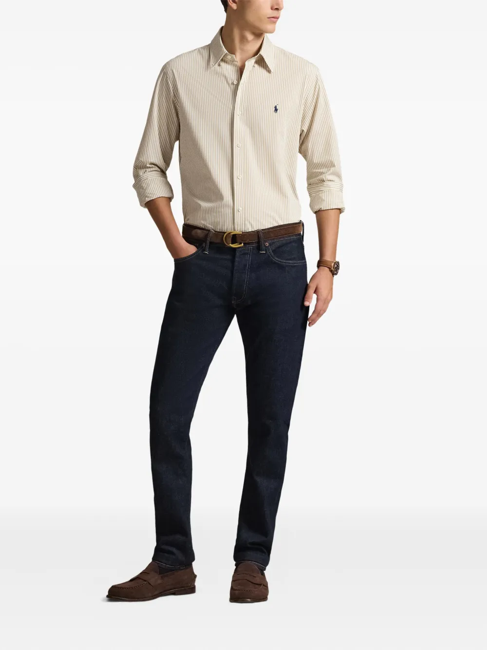 Polo Ralph Lauren Gestreept overhemd Beige