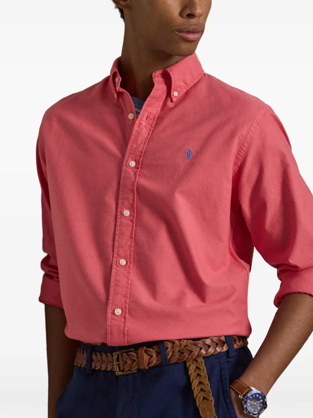 Polo Ralph Lauren Overhemd met borduurwerk Roze