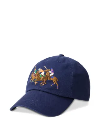 Polo Ralph Lauren トリプルポニー キャップ | ブルー | FARFETCH JP