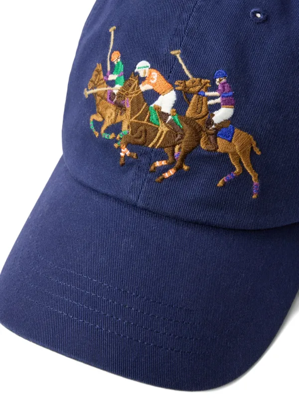 Polo Ralph Lauren Triple-Pony Embroidered Cap | Blue | FARFETCH