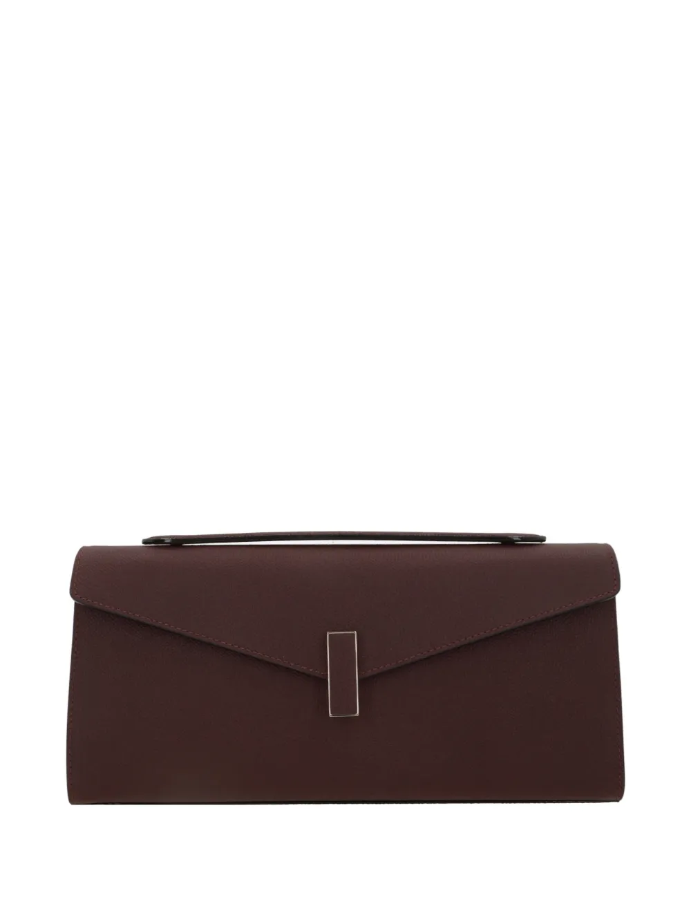 Valextra Envelope leather clutch bag - Rosso