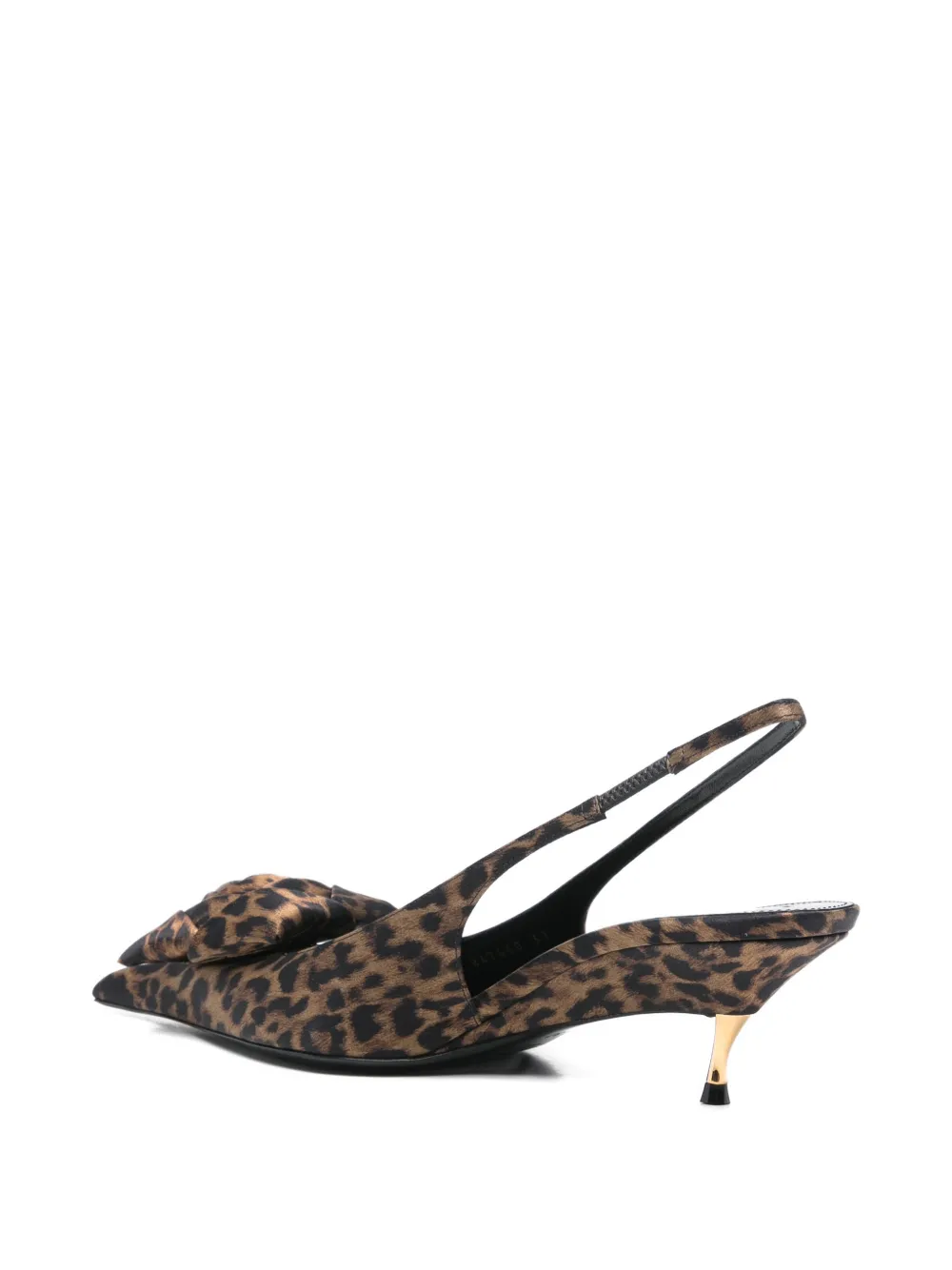 Saint Laurent 50 mm Dakota muiltjes met strikdetail Bruin