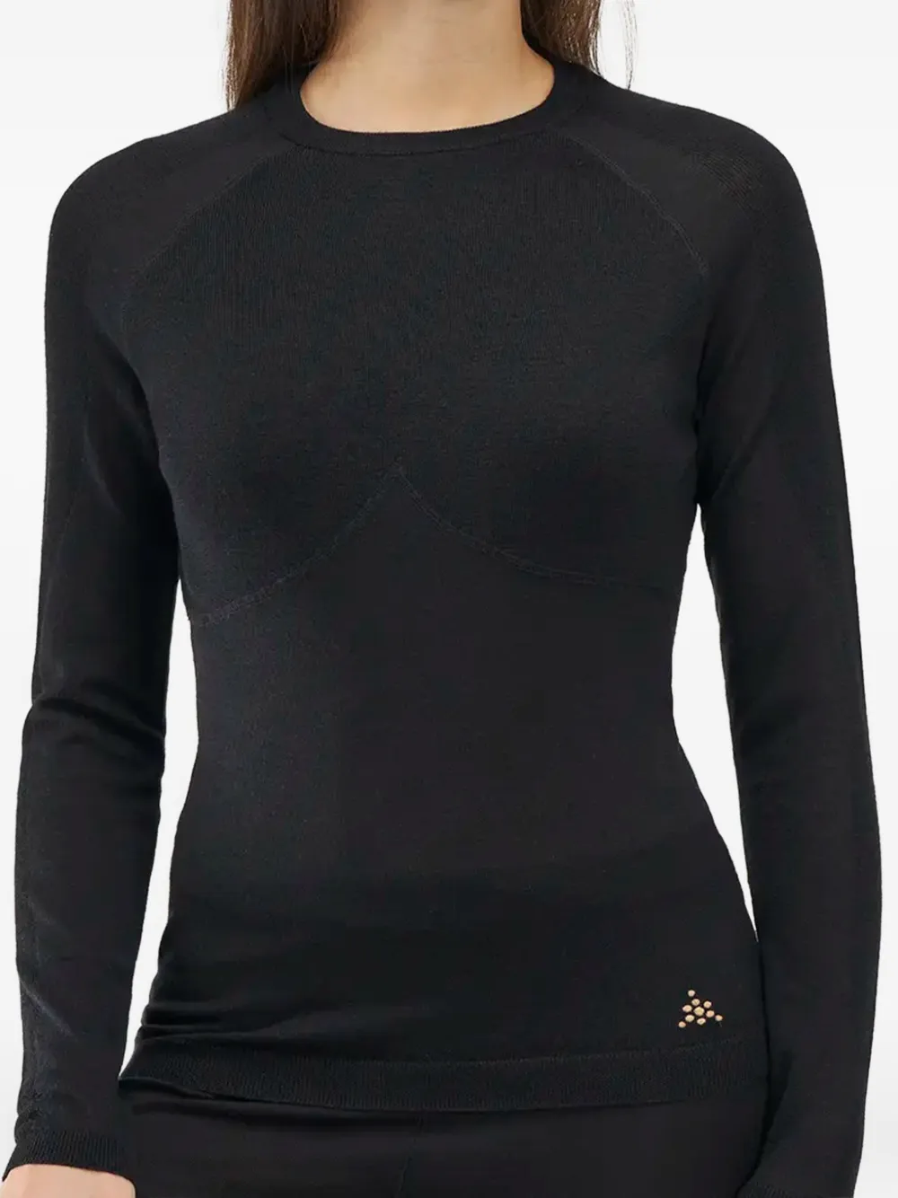 bioma Top base layer in lana merino - Nero