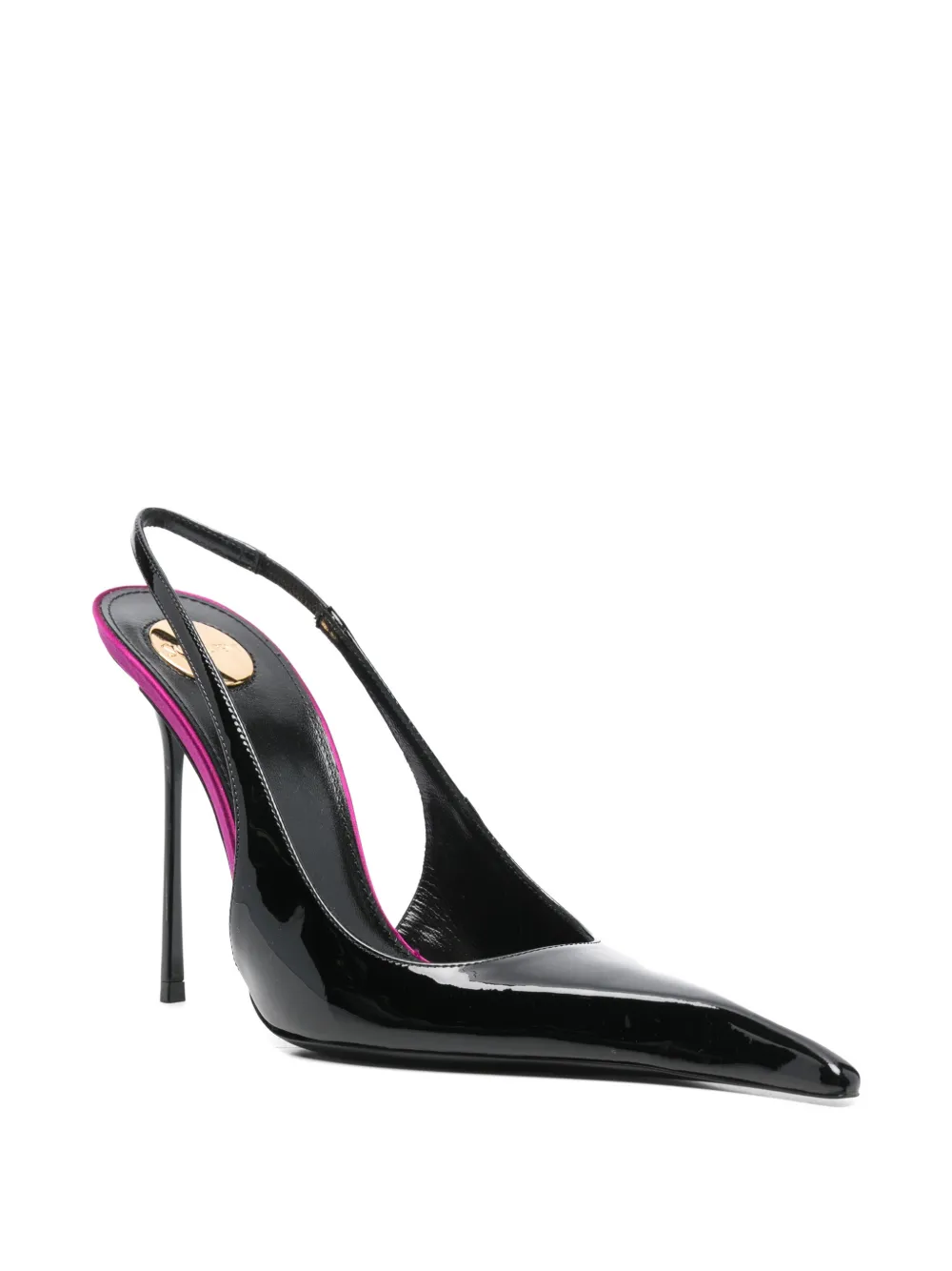 Saint Laurent 110 mm Amalia pumps met puntige neus Zwart