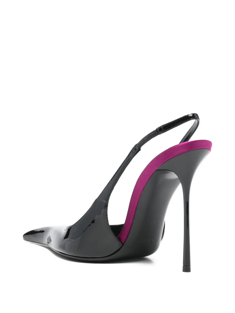 Saint Laurent 110 mm Amalia pumps met puntige neus Zwart