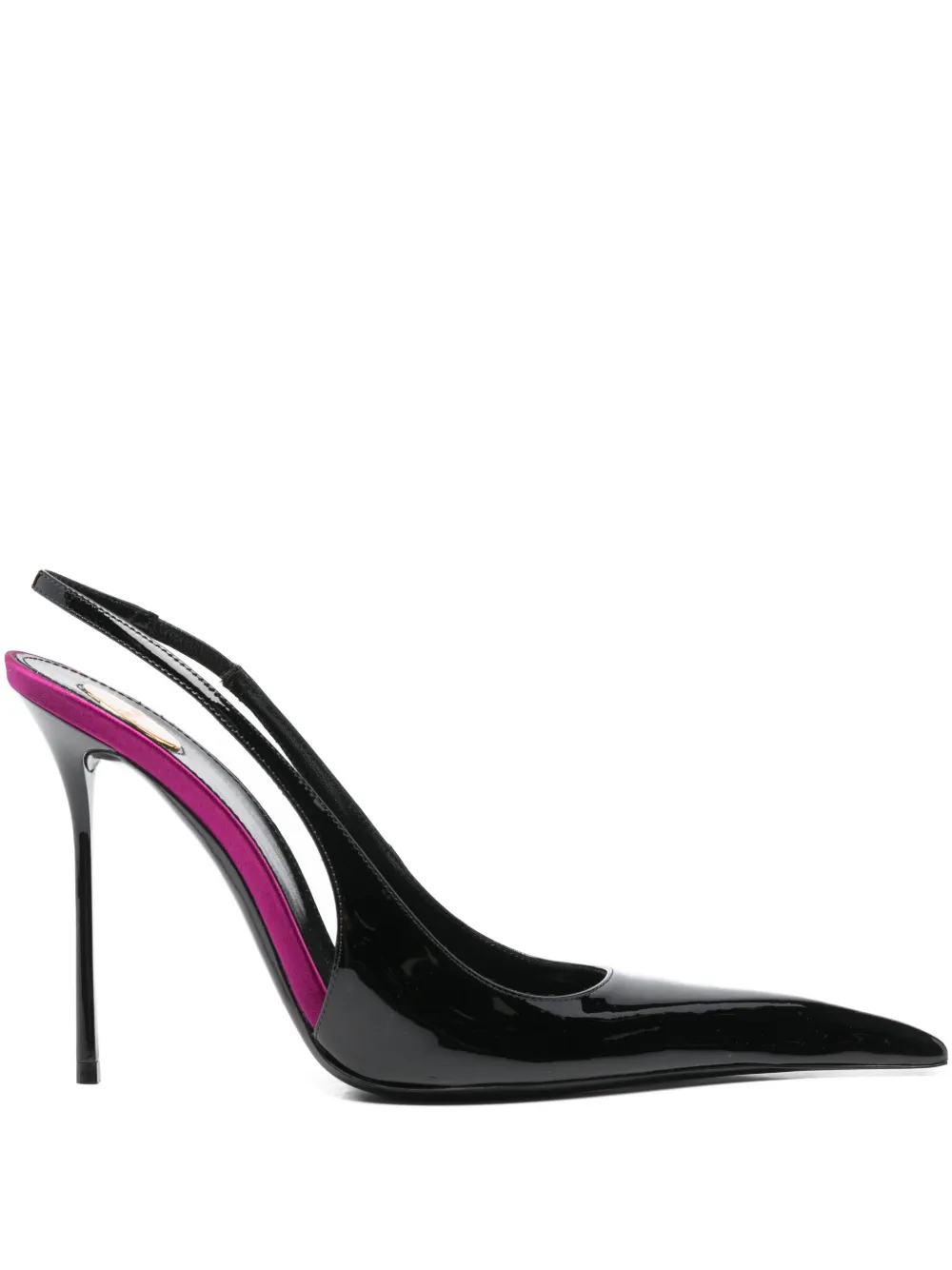 Saint Laurent 110 mm Amalia pumps met puntige neus Zwart