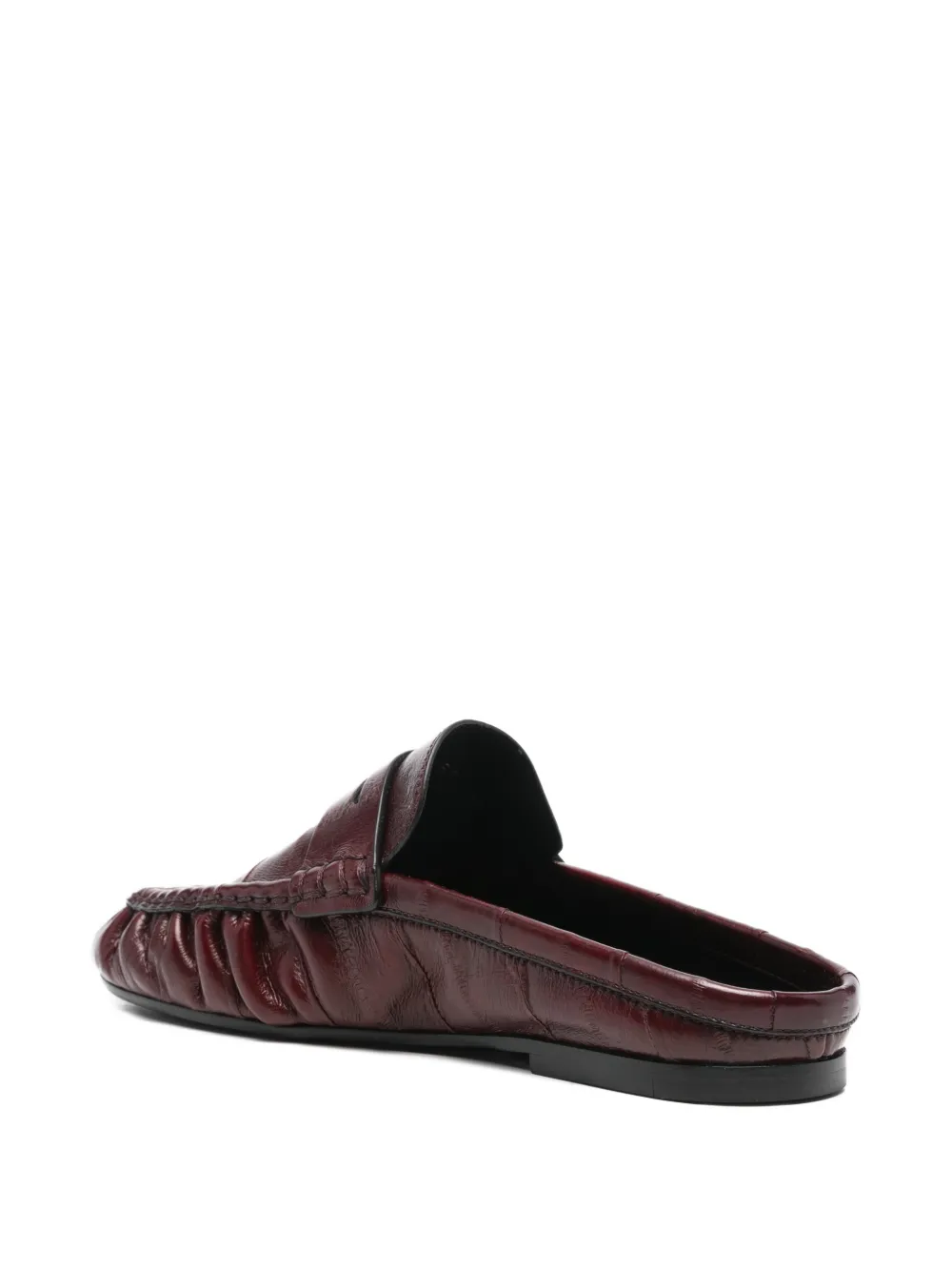 Saint Laurent Le Loafer muiltjes met ronde neus Rood