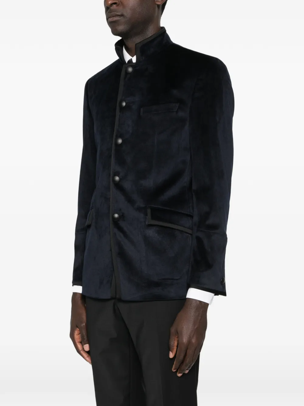  Karl Lagerfeld Glory Button-fastening Jacket - Black 