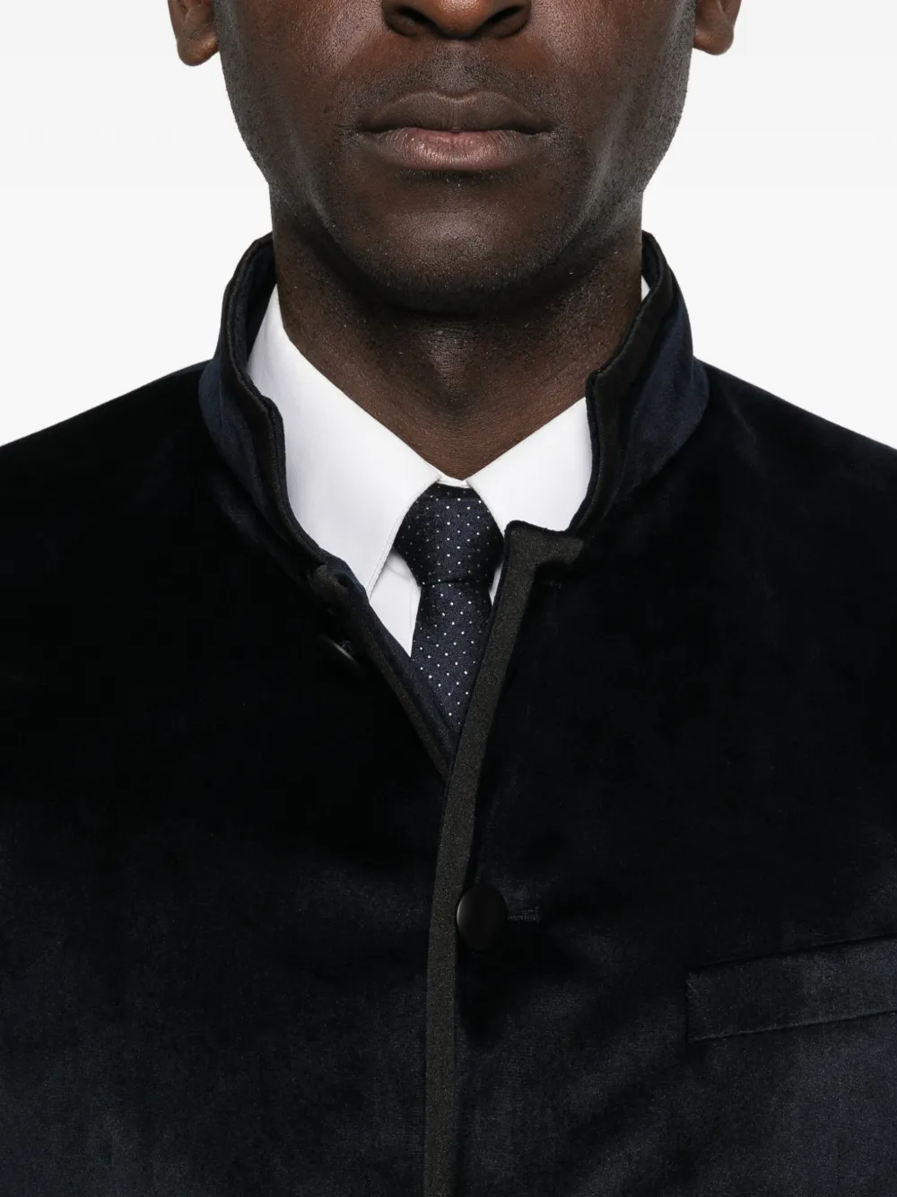 Karl Lagerfeld Glory jack met knoopsluiting Zwart