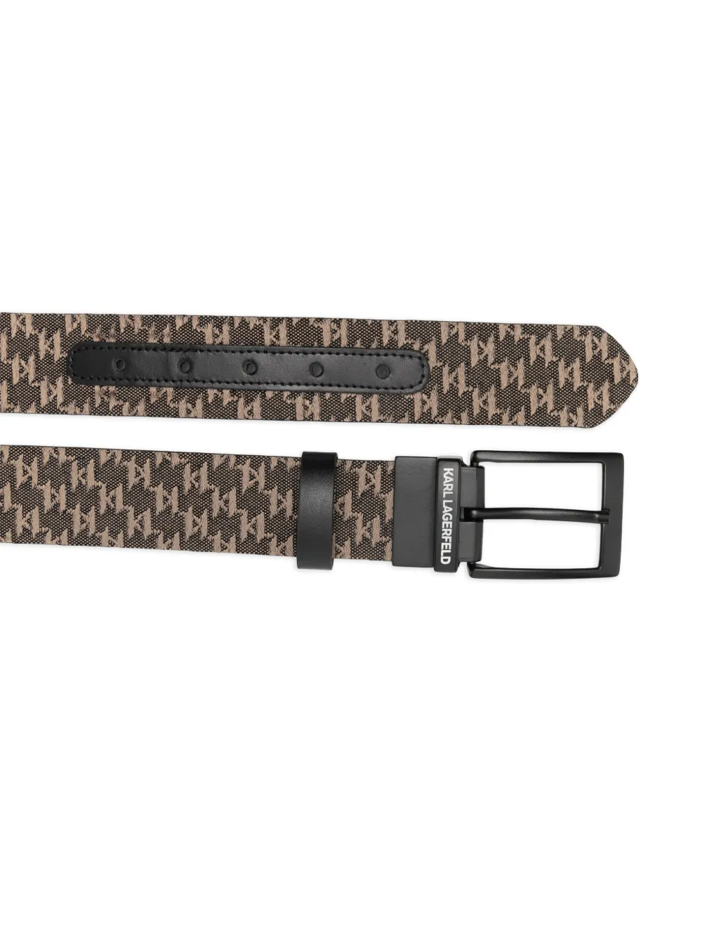 Karl Lagerfeld logo buckle belt - Beige