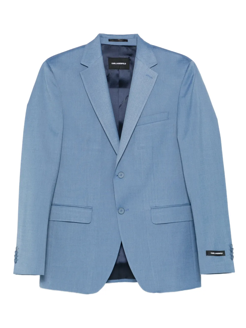 Karl Lagerfeld mélange-effect blazer | bleu | Image 1