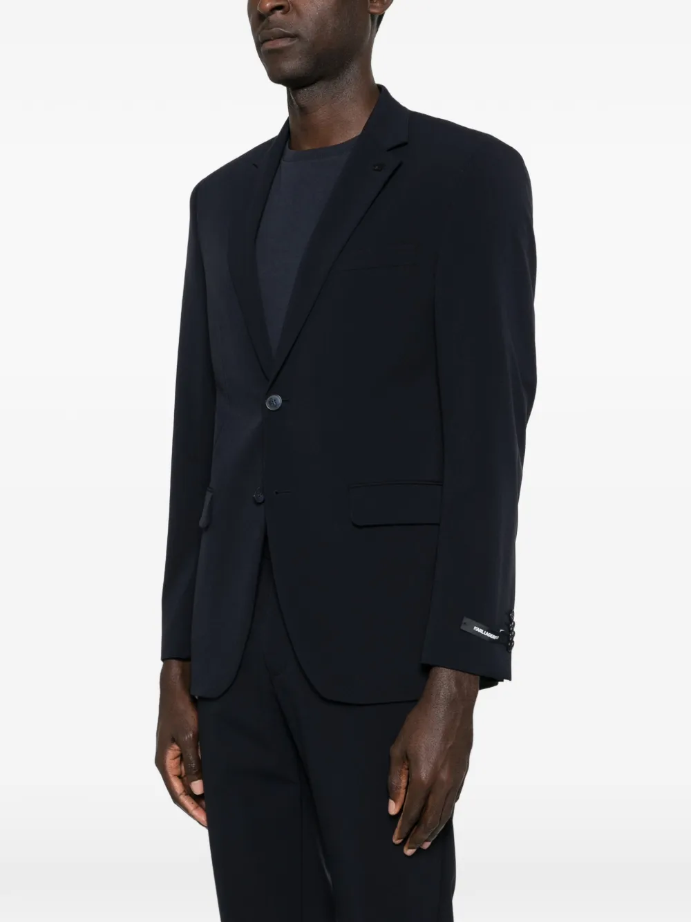 Karl Lagerfeld Clever blazer met knoopsluiting Blauw