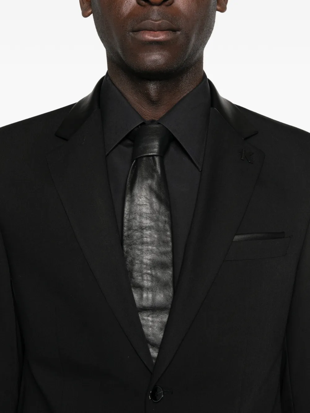 Karl Lagerfeld Rock blazer met knoopsluiting Zwart