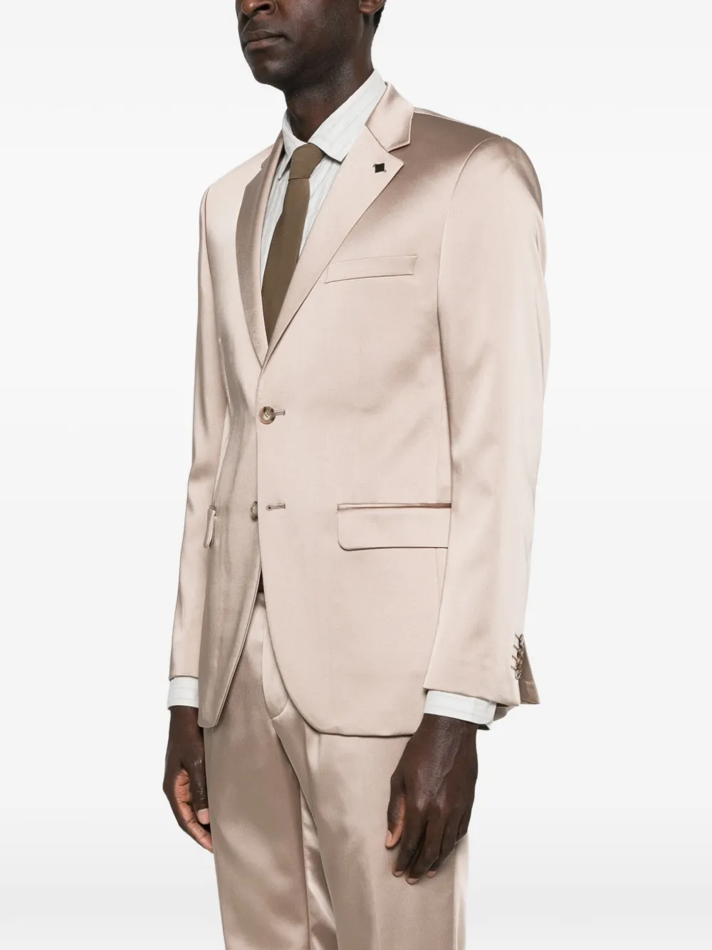  Karl Lagerfeld Buttoned Blazer - Neutrals 