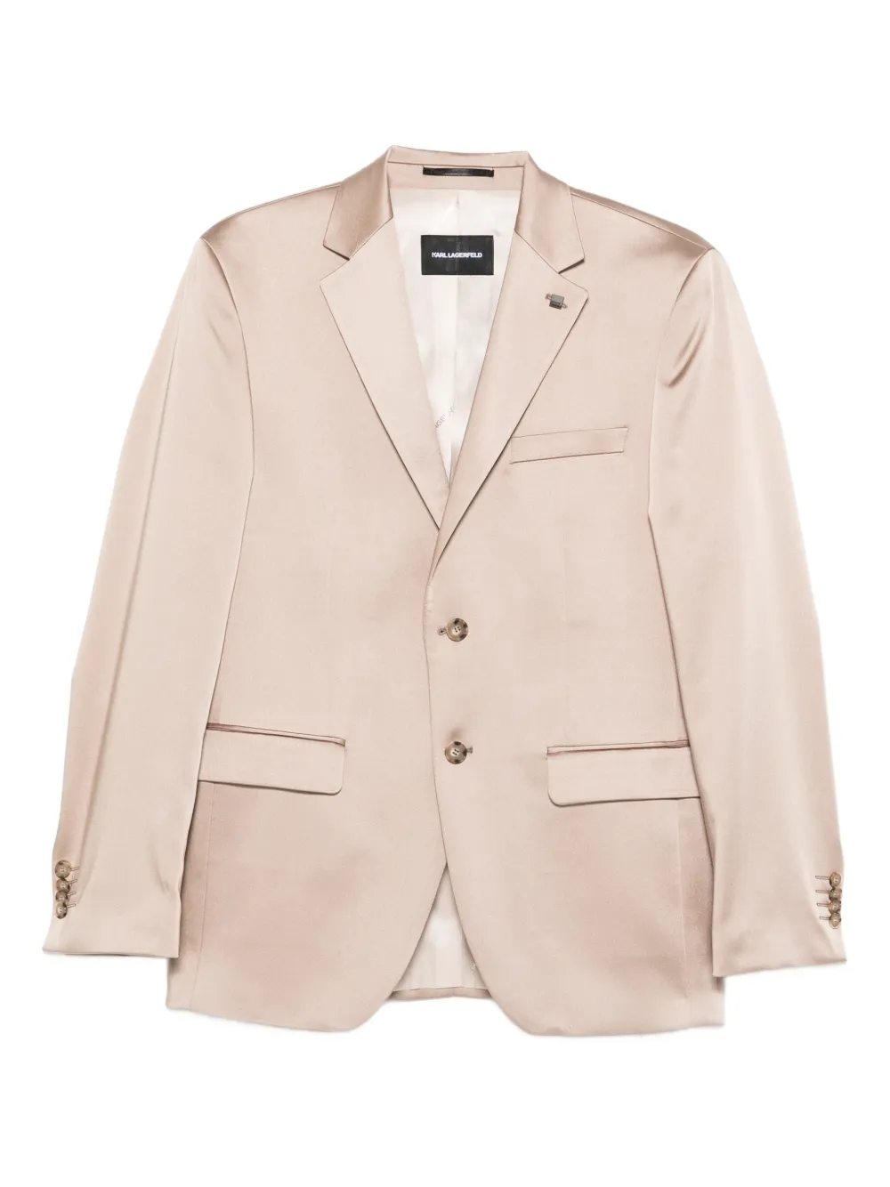 Karl Lagerfeld buttoned blazer | tons neutres | Image 1