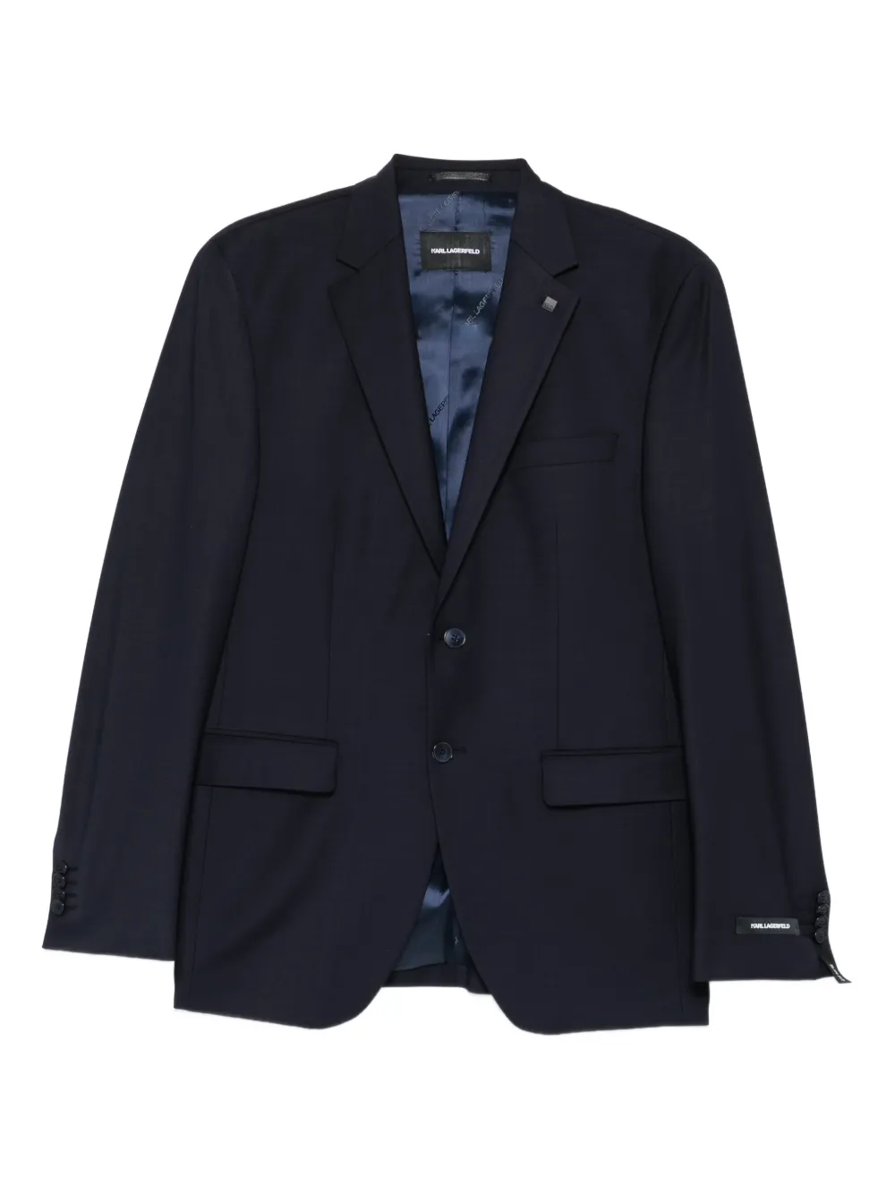 Karl Lagerfeld Clever flap-pocket blazer - Blu