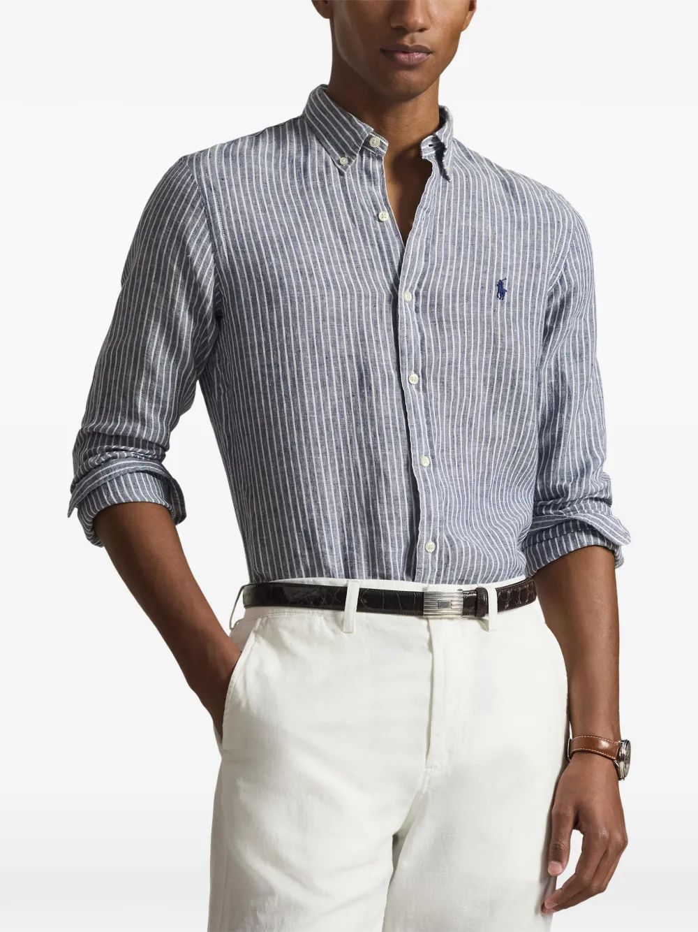 Polo Ralph Lauren Gestreept overhemd Blauw