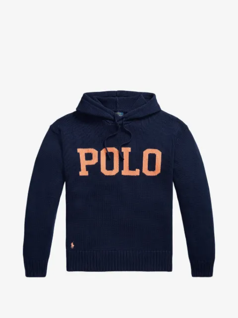 Polo Ralph Lauren hoodie tejida en intarsia