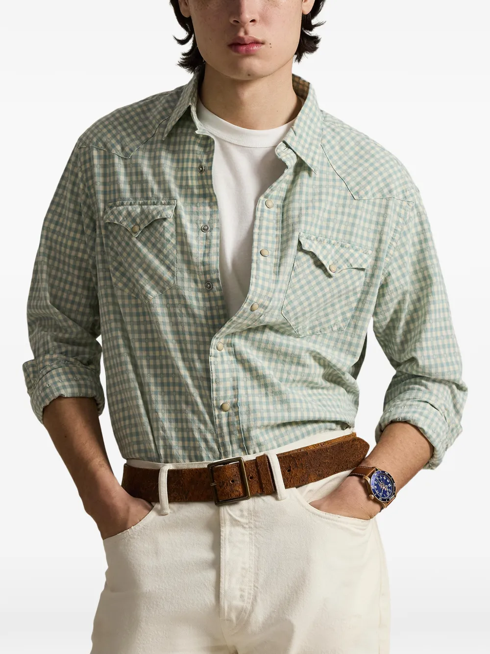 Polo Ralph Lauren Geruit overhemd Groen