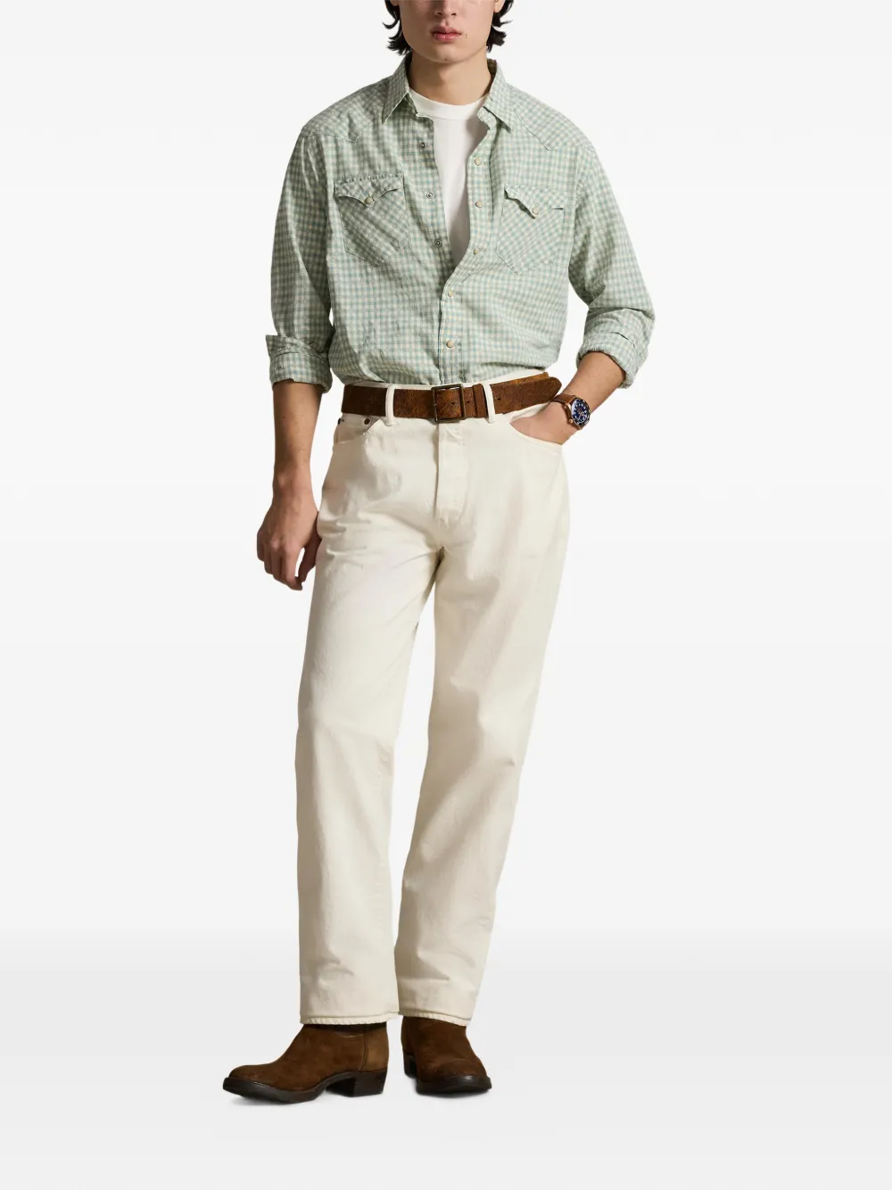 Polo Ralph Lauren Geruit overhemd Groen