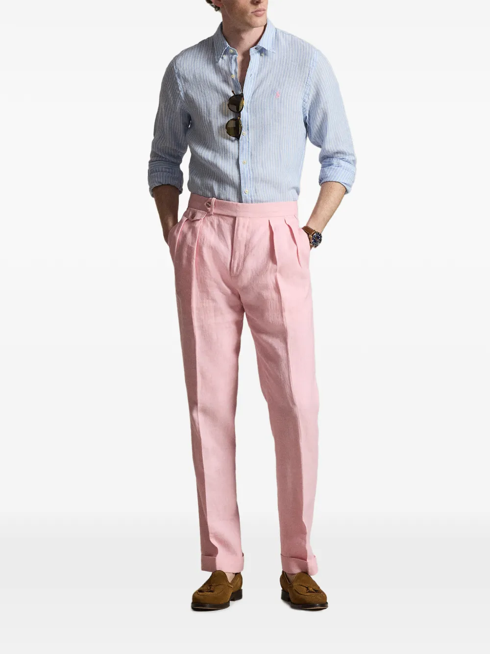 Polo Ralph Lauren Gestreept overhemd Blauw