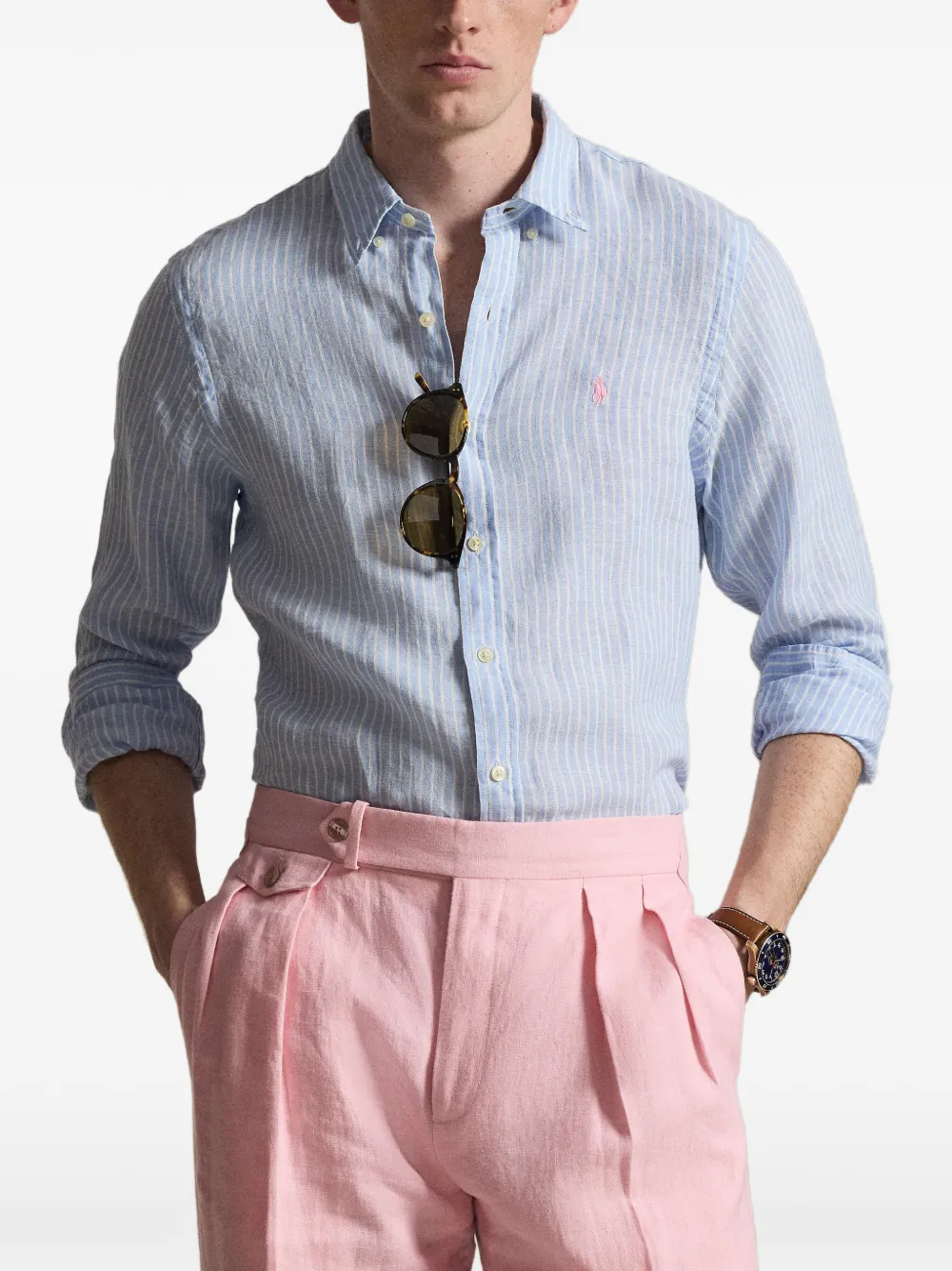 Polo Ralph Lauren Gestreept overhemd Blauw