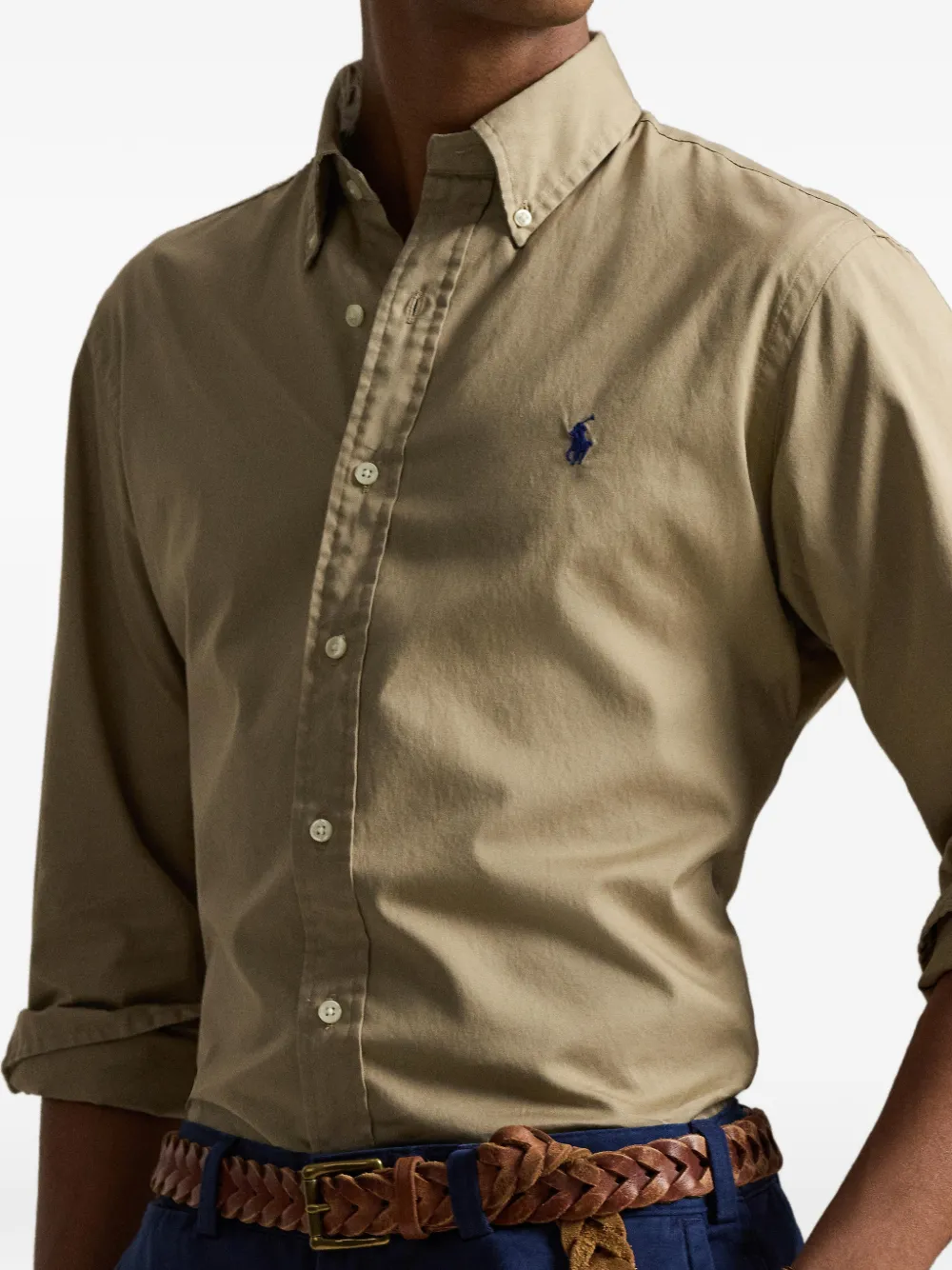 Polo Ralph Lauren Overhemd met logo en lange mouwen Beige