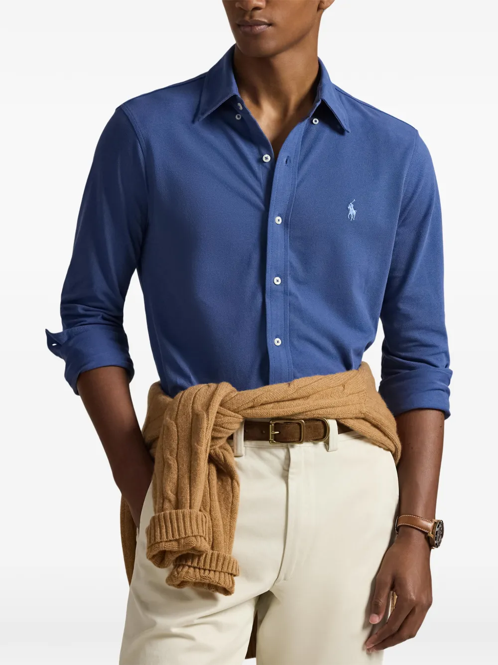 Polo Ralph Lauren Overhemd met borduurwerk Blauw