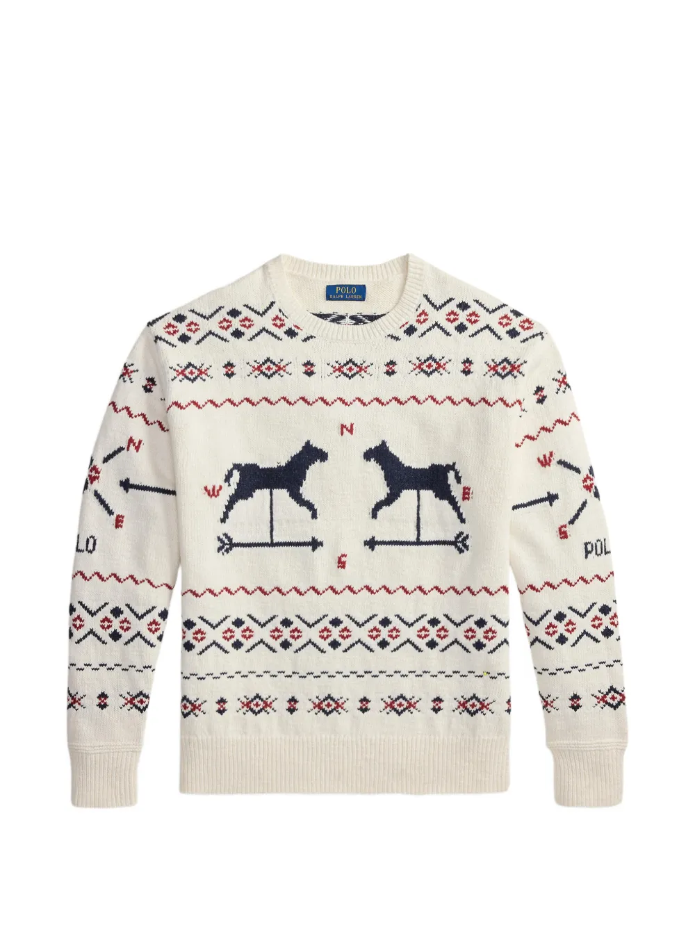 Polo Ralph Lauren horse intarsia sweater - Neutrals