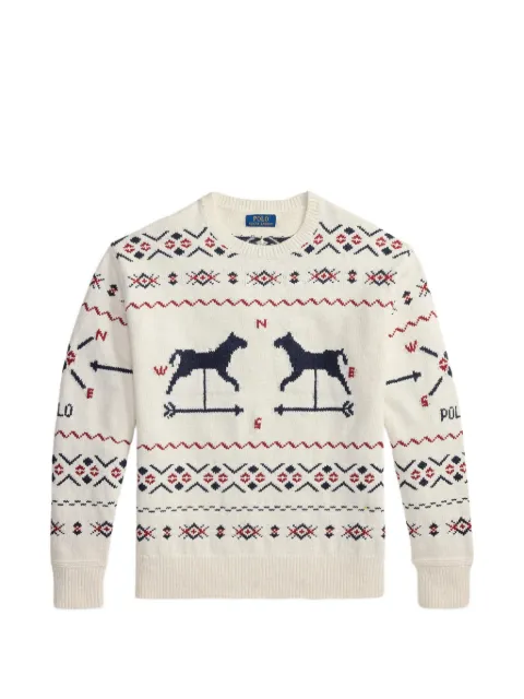 Polo Ralph Lauren horse intarsia sweater