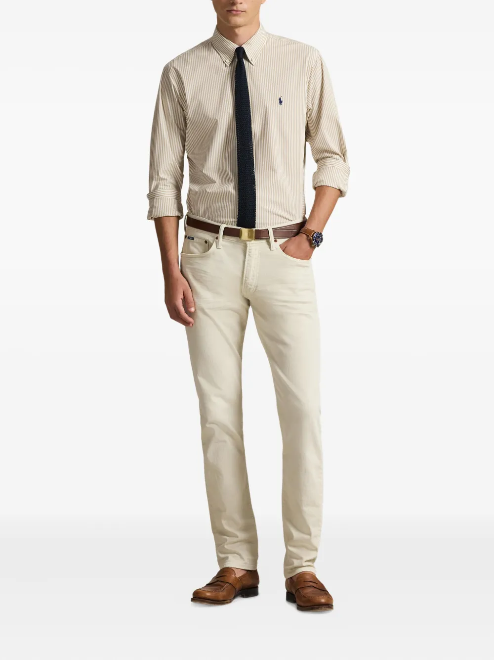 Polo Ralph Lauren Gestreept overhemd Beige