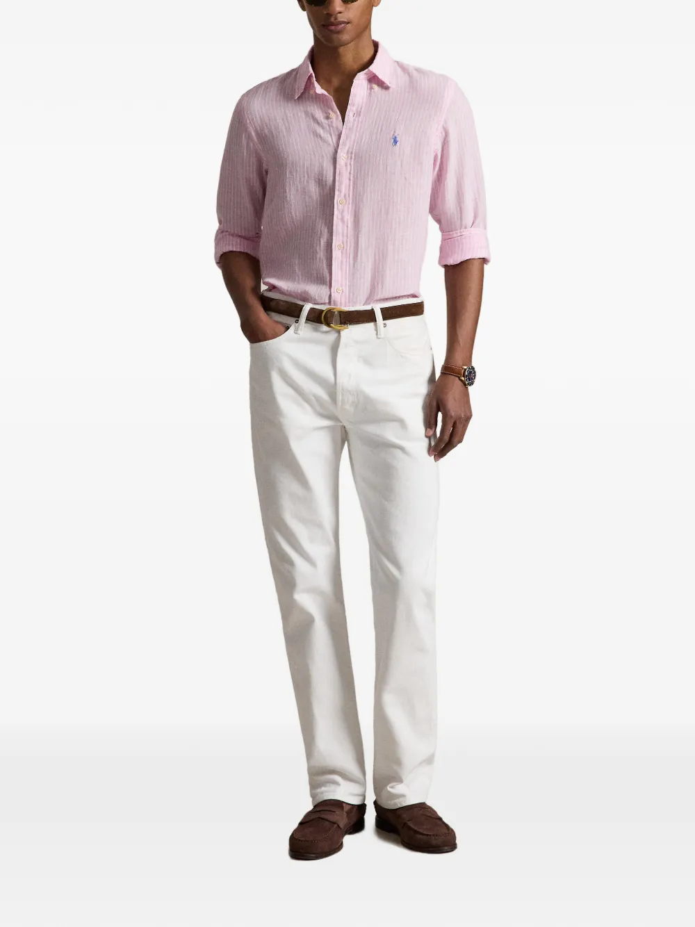 Polo Ralph Lauren Gestreept overhemd Roze