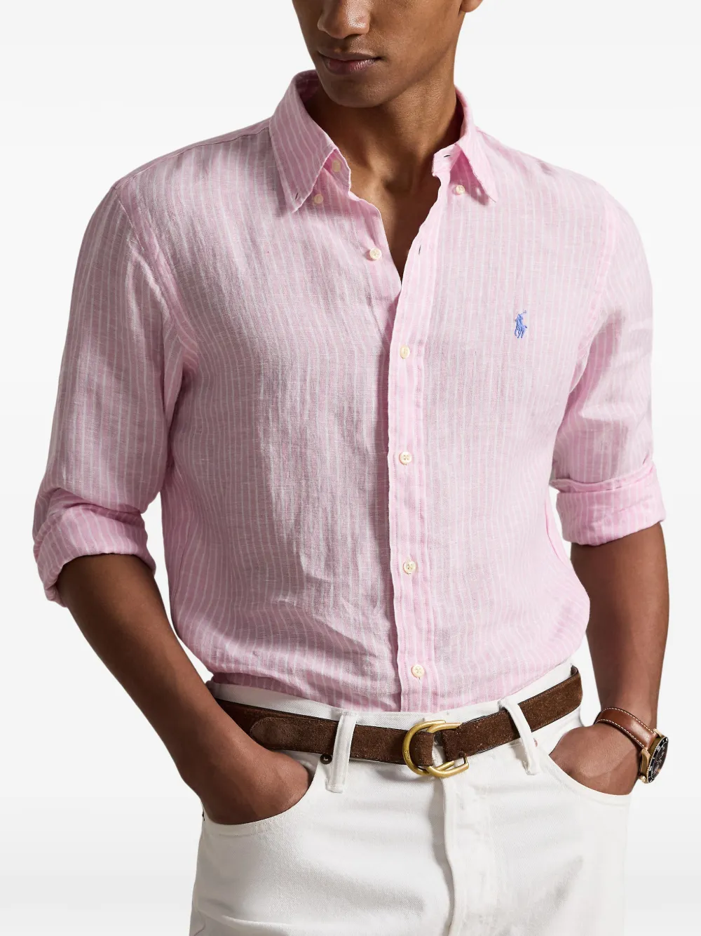 Polo Ralph Lauren Gestreept overhemd Roze