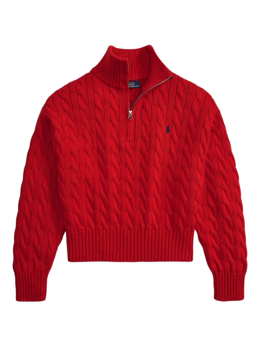 Polo Ralph Lauren Maglione con mezza zip - Rosso