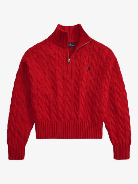 Polo Ralph Lauren cable-knit quarter-zip sweater