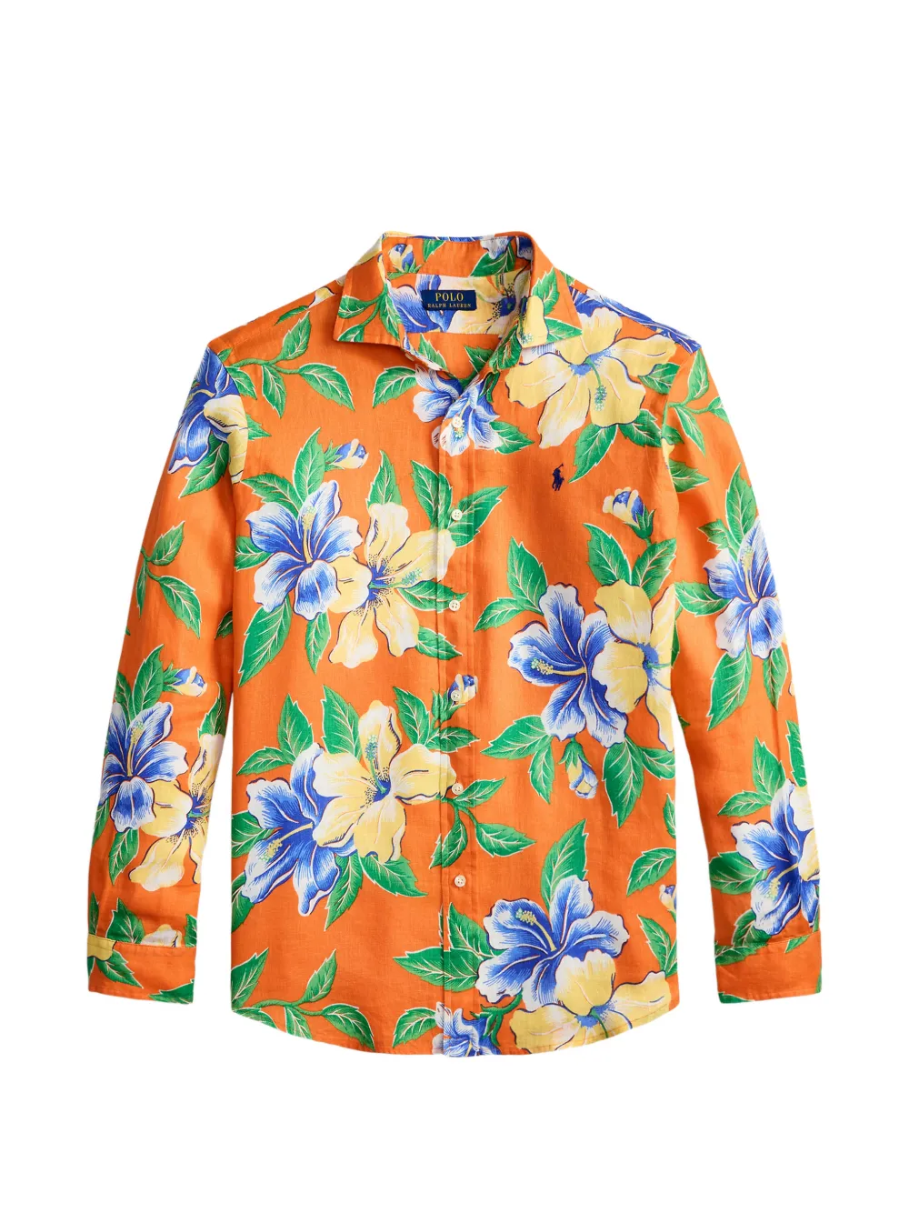 Polo Ralph Lauren Hemd mit Blumen-Print - Orange