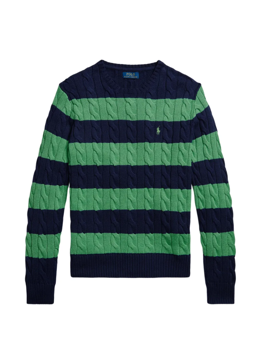 Polo Ralph Lauren striped cable-knit sweater - Blu