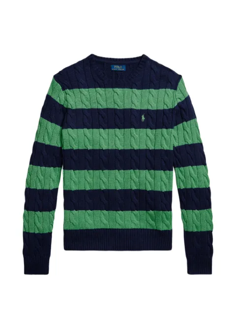 Polo Ralph Lauren striped cable-knit sweater