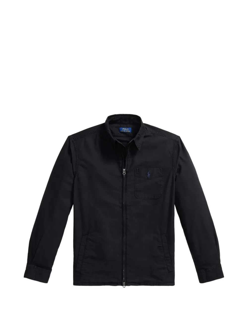 Polo Ralph Lauren zip pocket shirt jacket - Schwarz