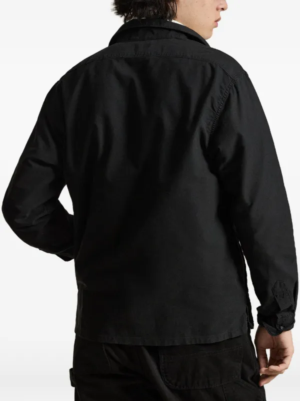 Polo Ralph Lauren Jaqueta Com Zíper e Bolso | Preto | FARFETCH BR