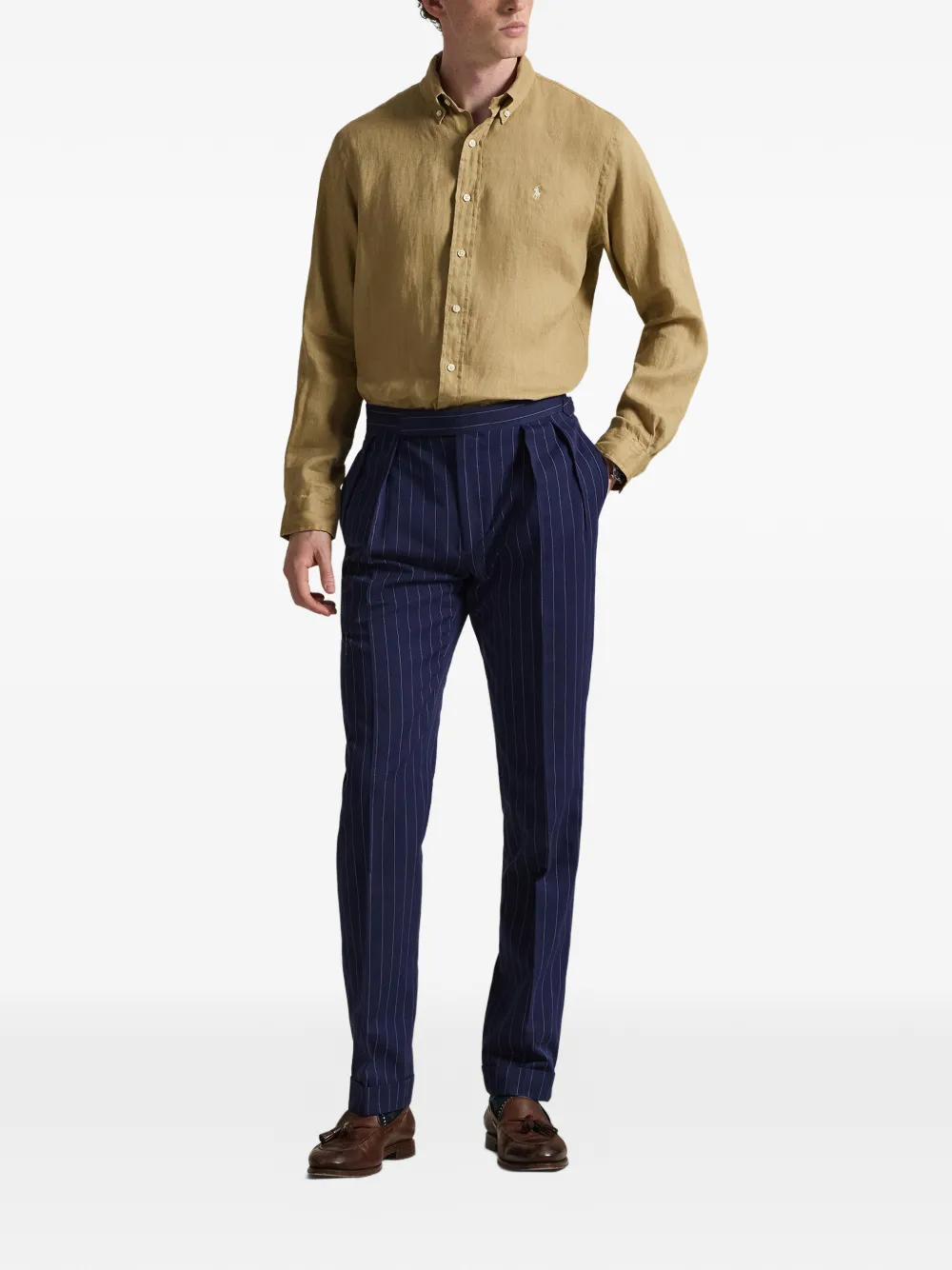 Polo Ralph Lauren Slim-fit linnen overhemd Beige