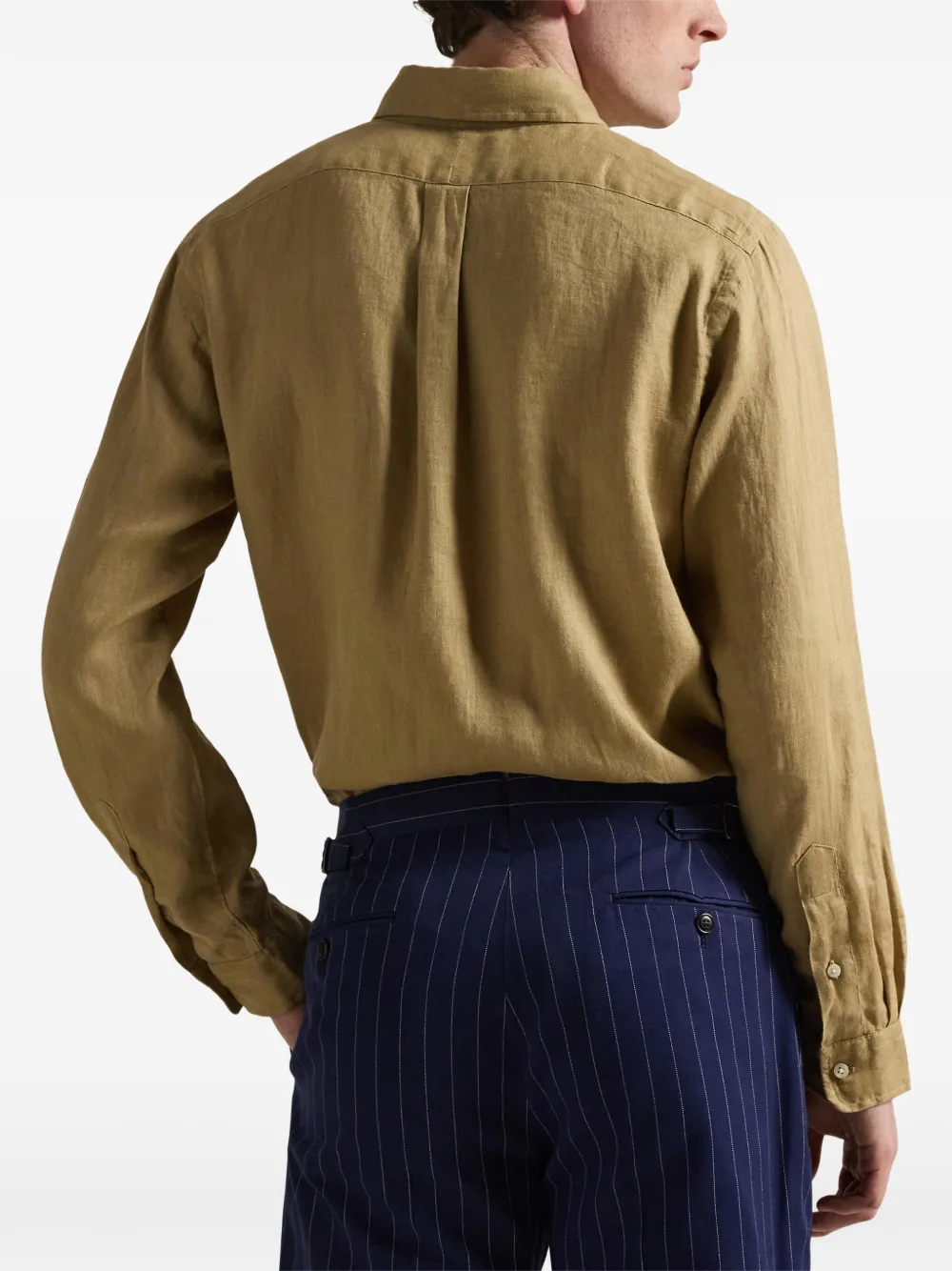 Polo Ralph Lauren Slim-fit linnen overhemd Beige