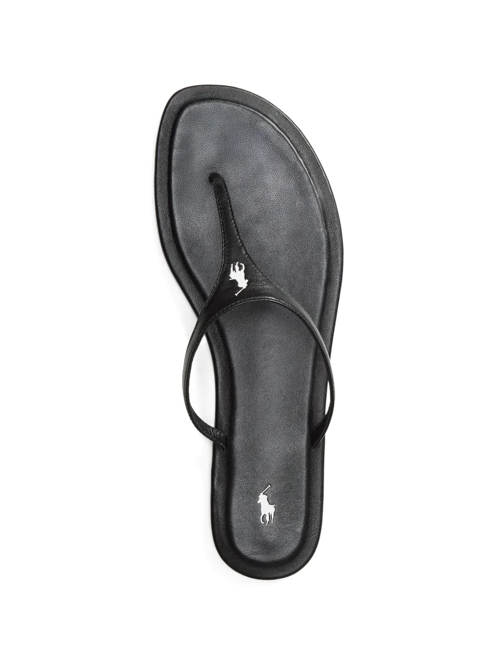 Polo Ralph Lauren Pony leren sandalen Zwart