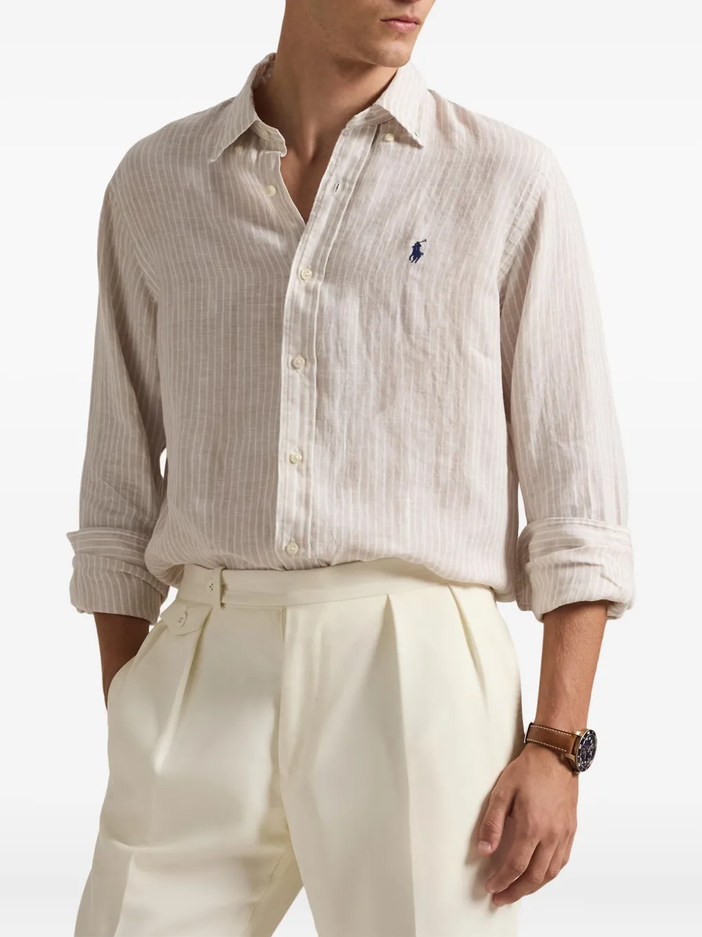 Polo Ralph Lauren Gestreept overhemd Beige