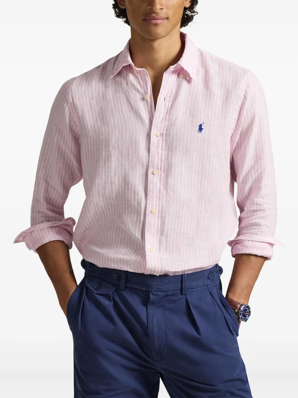 Polo Ralph Lauren Gestreept overhemd Roze