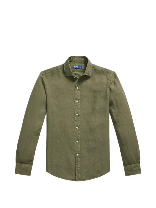 ralphlauren リネンシャツ　グリーン Polo Ralph Lauren リネンシャツ | グリーン | FARFETCH JP
