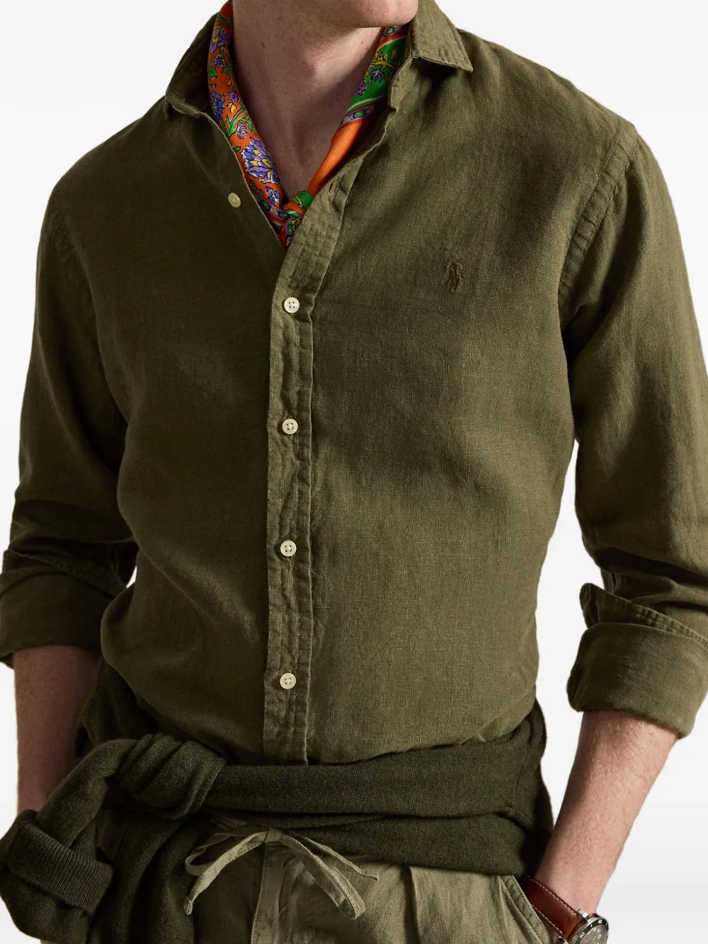 Polo Ralph Lauren Linnen overhemd Groen