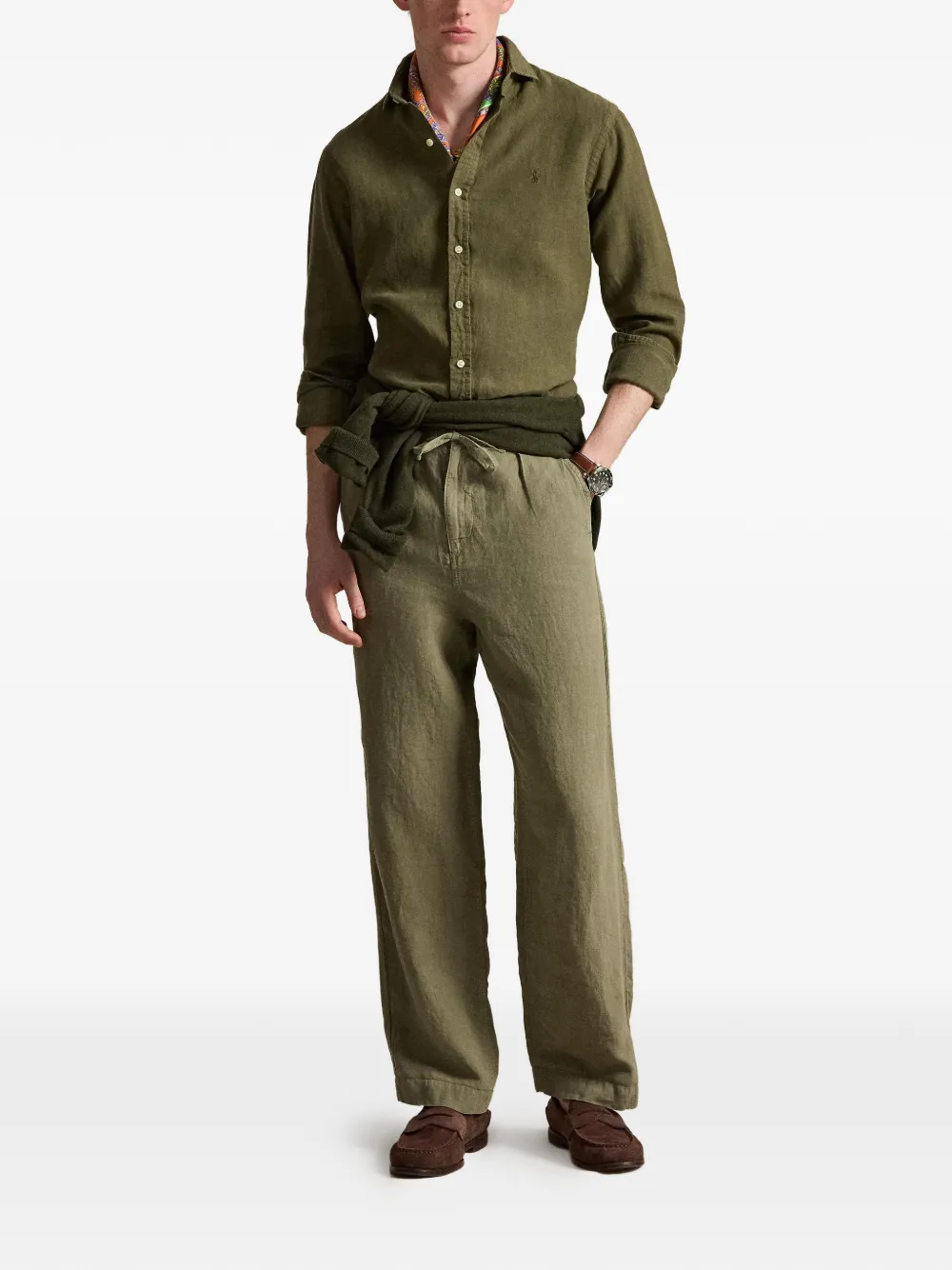 Polo Ralph Lauren Linnen overhemd Groen