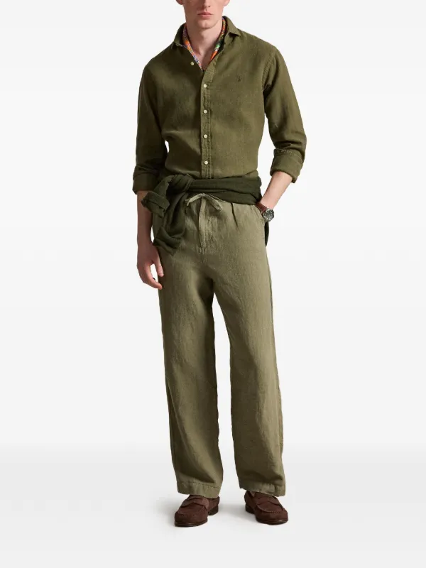 Polo Ralph Lauren リネンシャツ | グリーン | FARFETCH JP