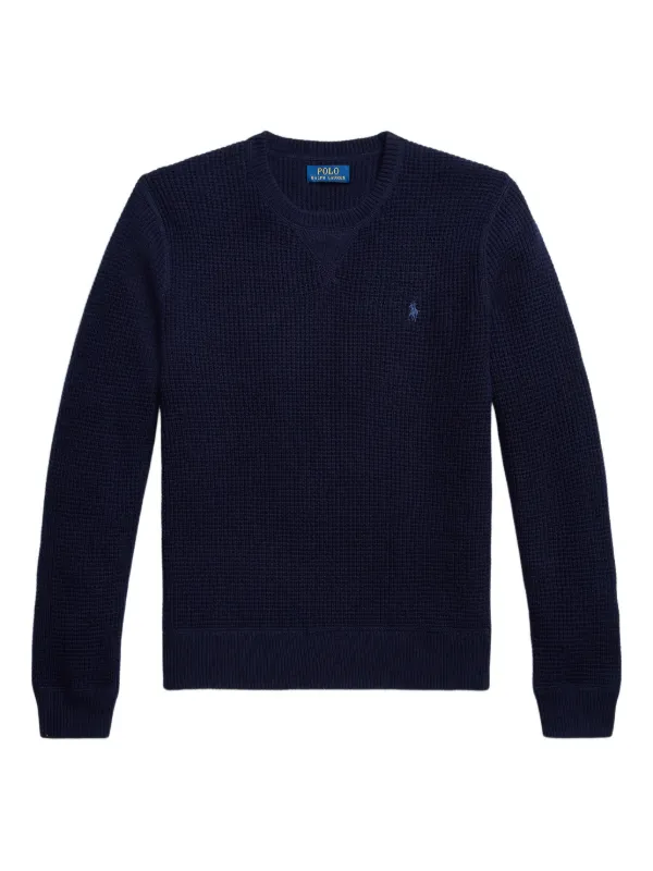 Polo Ralph Lauren エンブロイダリーセーター | ブルー | FARFETCH JP